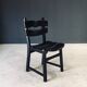 Brutalist dining chairs by Dittmann for Awa Radbound, Netherlands, 1970s, set of 6.