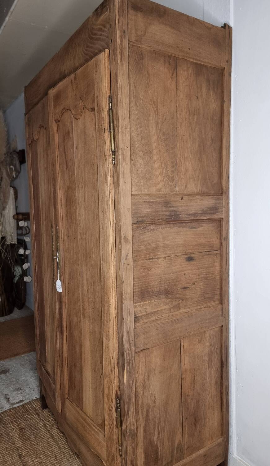 Hand-carved French rustic wardrobe