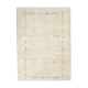 Faded beige classic vintage rug