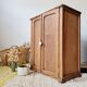 Small Parisian oak wardrobe with its porcelain knob.