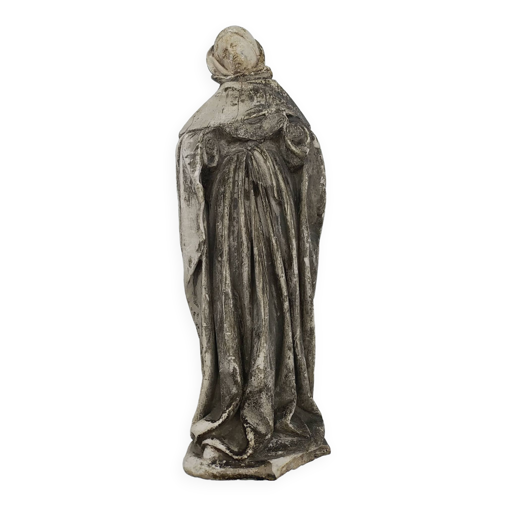 Church statuette. plaster monk. 40 cm.