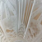 Pair of Muller brothers art deco pendant lights