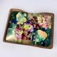 Modernist wood and enamel vanity box by J. Capo Esmaltes, 1970s, Spain
