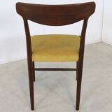 Set of 4 Lübke chairs dining chairs Danish Design