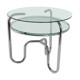 Table tubular steel and glass Czech Republic 1930 s vintage