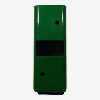 Colonne d'armoire verte 'Componibili' par Anna Castelli Ferrieri pour Kartell, 1960s