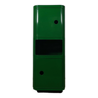 Colonne d'armoire verte 'Componibili' par Anna Castelli Ferrieri pour Kartell, 1960s