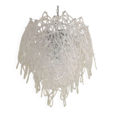 Clear “ragnatela” murano glass chandelier d60