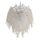 Clear “ragnatela” murano glass chandelier d60