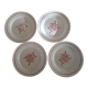 Lot de 4 assiettes HBCM Creil-Montereau