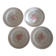 Lot de 4 assiettes HBCM Creil-Montereau