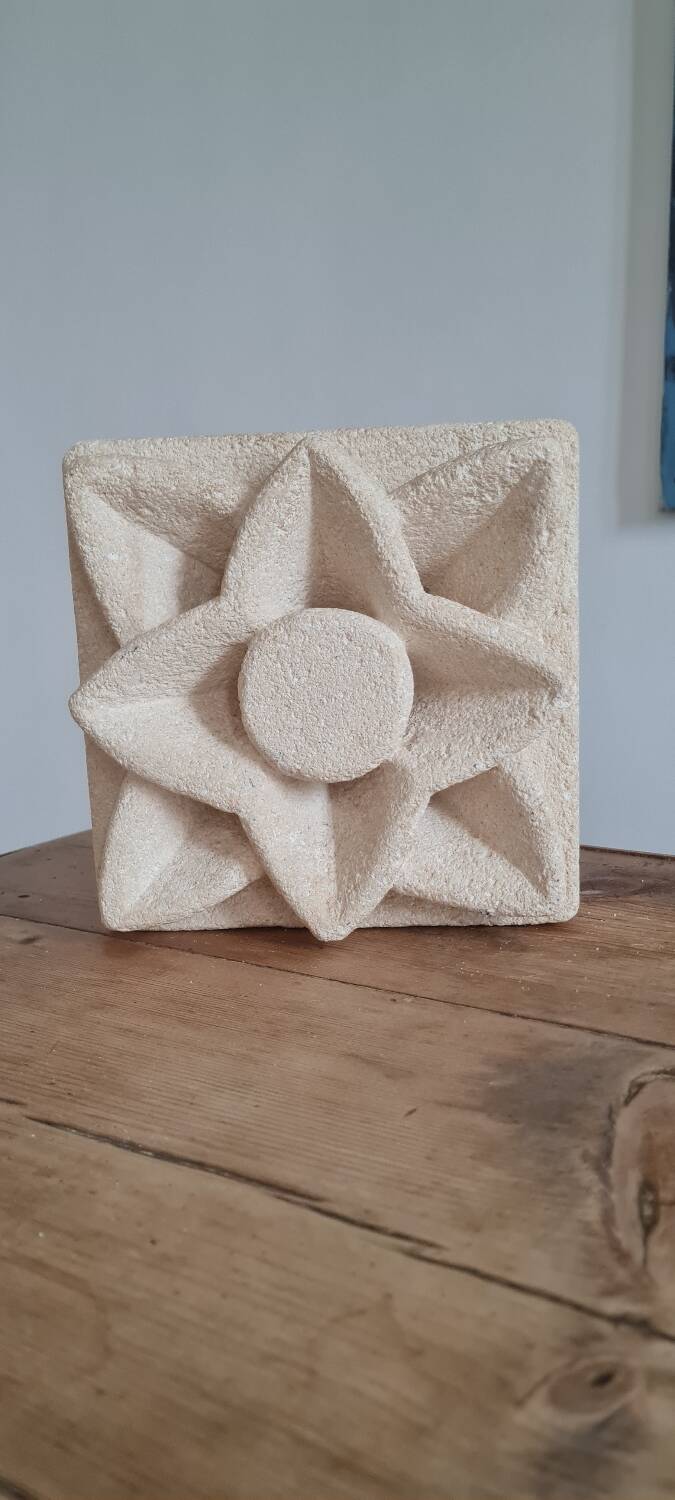 Vintage stone table lamp by Albert Tormos