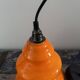 Suspension en opaline orange