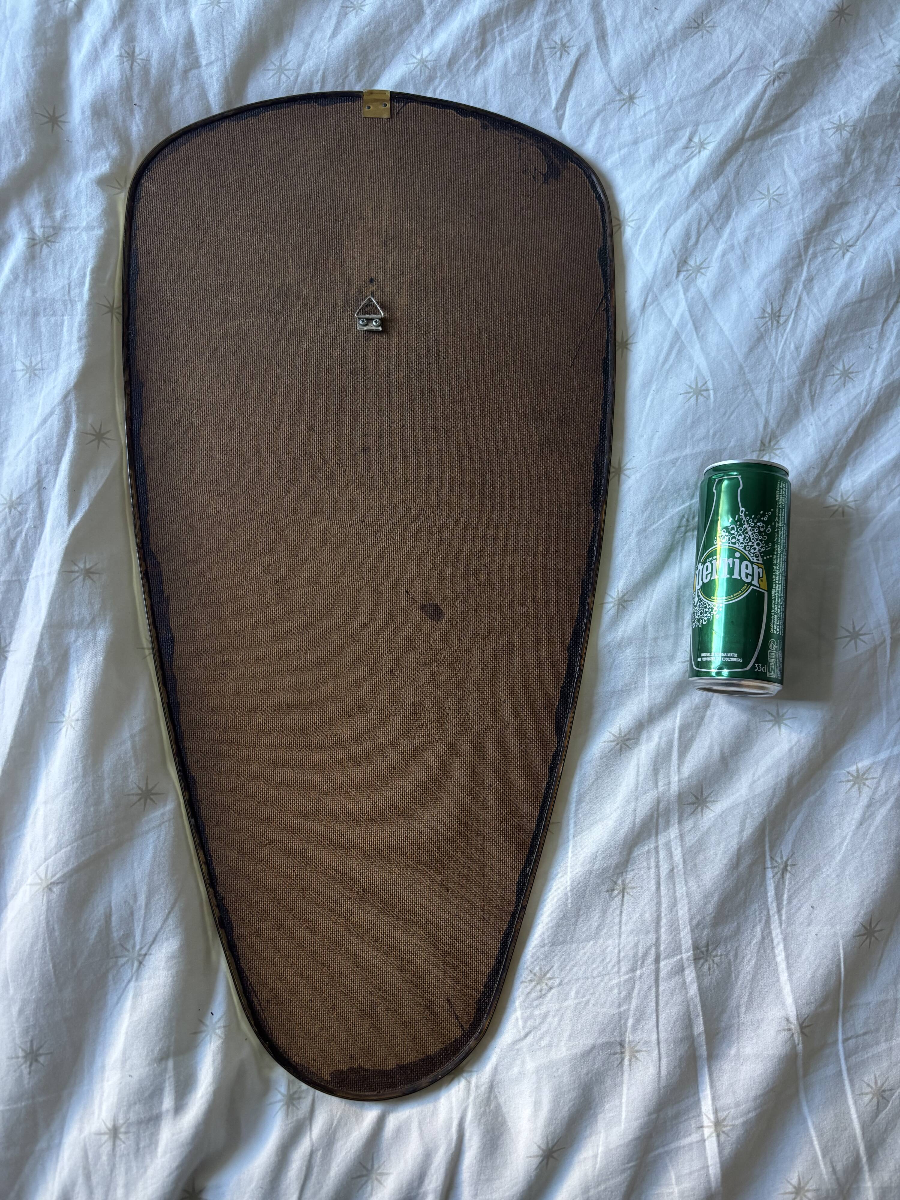 Vintage 1960 asymmetrical mirror - 69 x 35 cm