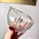 Daum cups 9p. Venetian Ribs