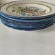 6 earthenware plates from the East - vintage 1960s