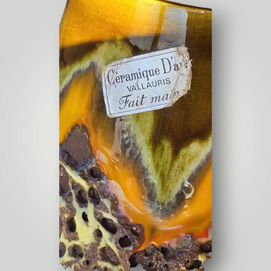 Fat Lava Vase Vallauris 1950