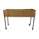 Wicker plant / flower stand 1960s