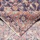 7x11 Vintage Red & Navy Blue Persian Rug, Oriental Rustic Decor, 228x338Cm