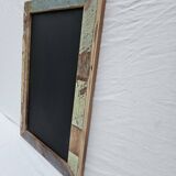 Slate - polychrome wooden blackboard