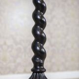 Early 20th Century Floor Lamp with Floral Fabric Shade, 1950s