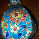 Vase en émaux Longwy décoré à la main