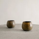 Pair of Swedish Mid Century Cermic Rubus Bowls by Gunnar Nylund,  1950s