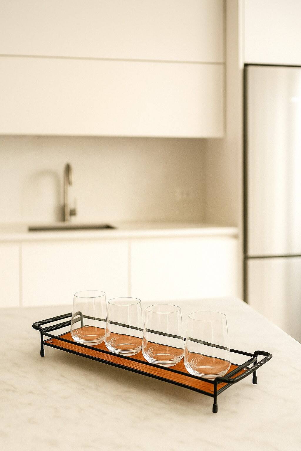 Mid-Century Modern Teak Tray: Scandinavian String Tray by NYBRO, Sweden