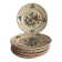 Dessert plates in faience from Desvres, hand-decorated.