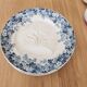Pair of antique asparagus plates "Récamier" in Terre de Fer, Sarregue