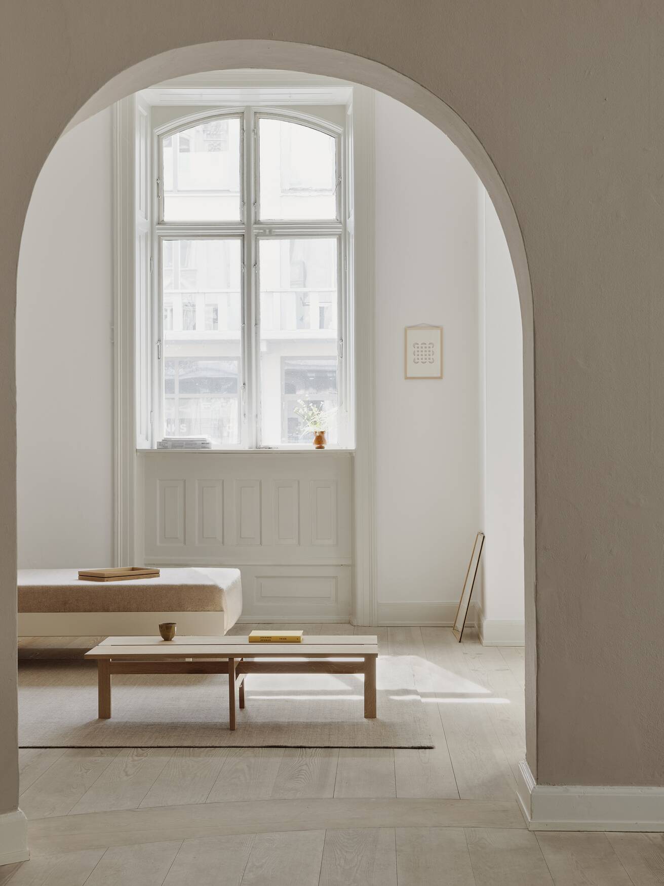 Sustainable design oak rectangular coffee table