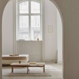 Sustainable design oak rectangular coffee table