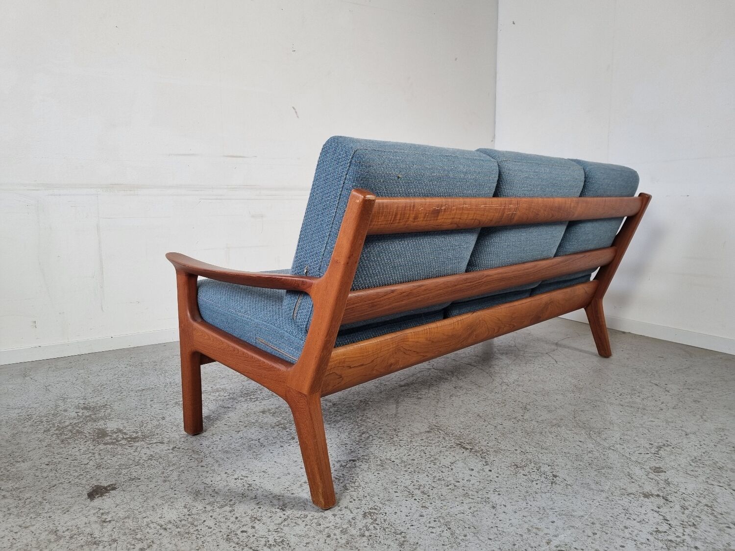 3-seater teak Scandinavian sofa by Juul Kristensen, Denmark 1970s
