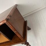 Vintage carved wooden bedside table
