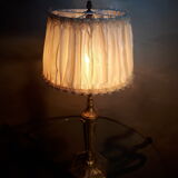 Large silver bronze lamp 1900 art nouveau with its ce standard electric day offal