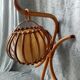 Applique en rotin années 50-60 design louis sognot