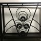Porte parapluie époque art déco en fer forgé noir