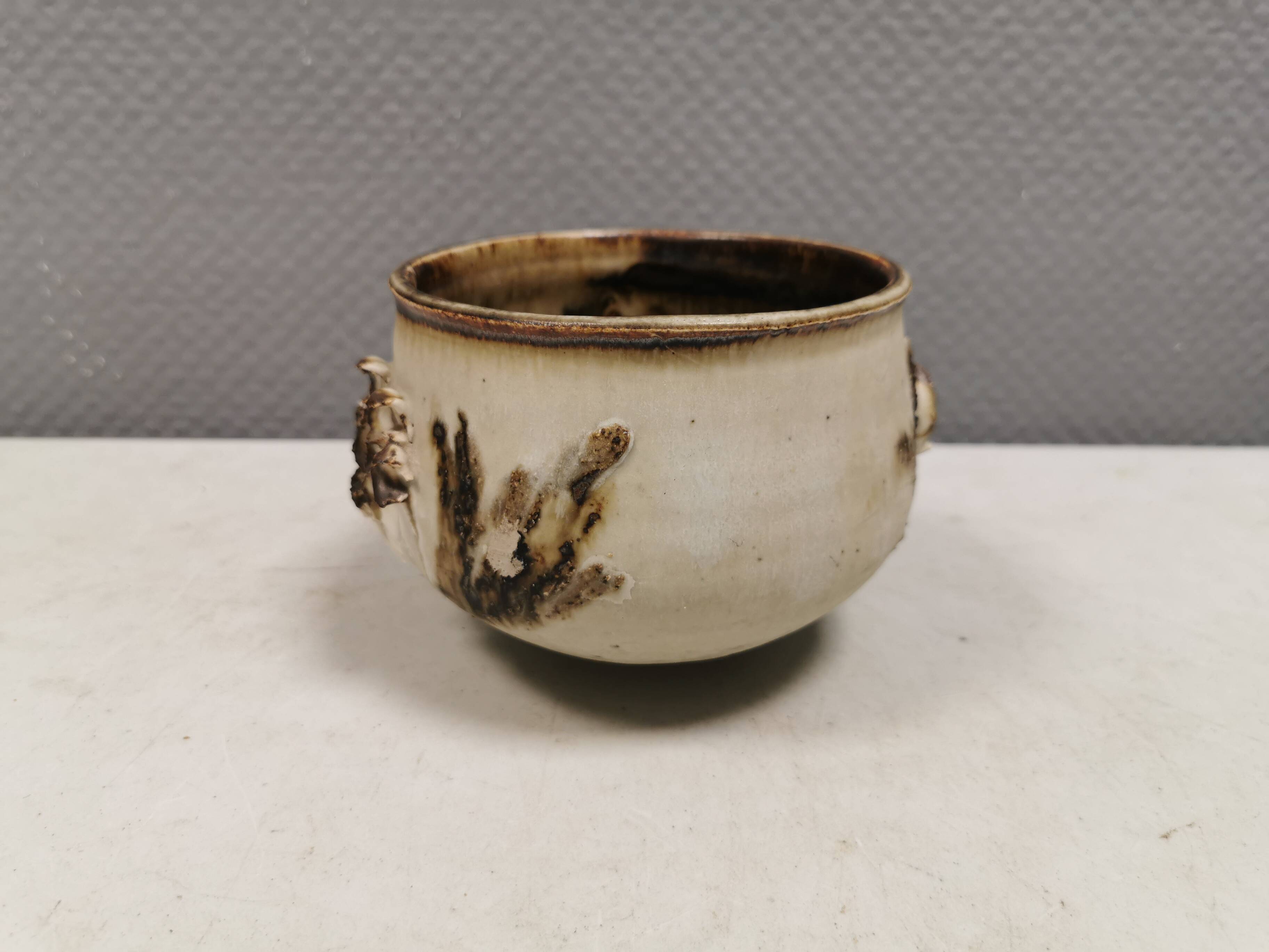 Ceramic bowl by Christina Præstgaard (CP), Denmark, 1980s.