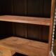 Art deco brown glass sideboard 2 drawers original piece old teak wood