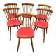 6 Chaises Baumann vintage