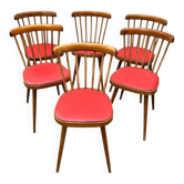 6 Vintage Baumann Chairs