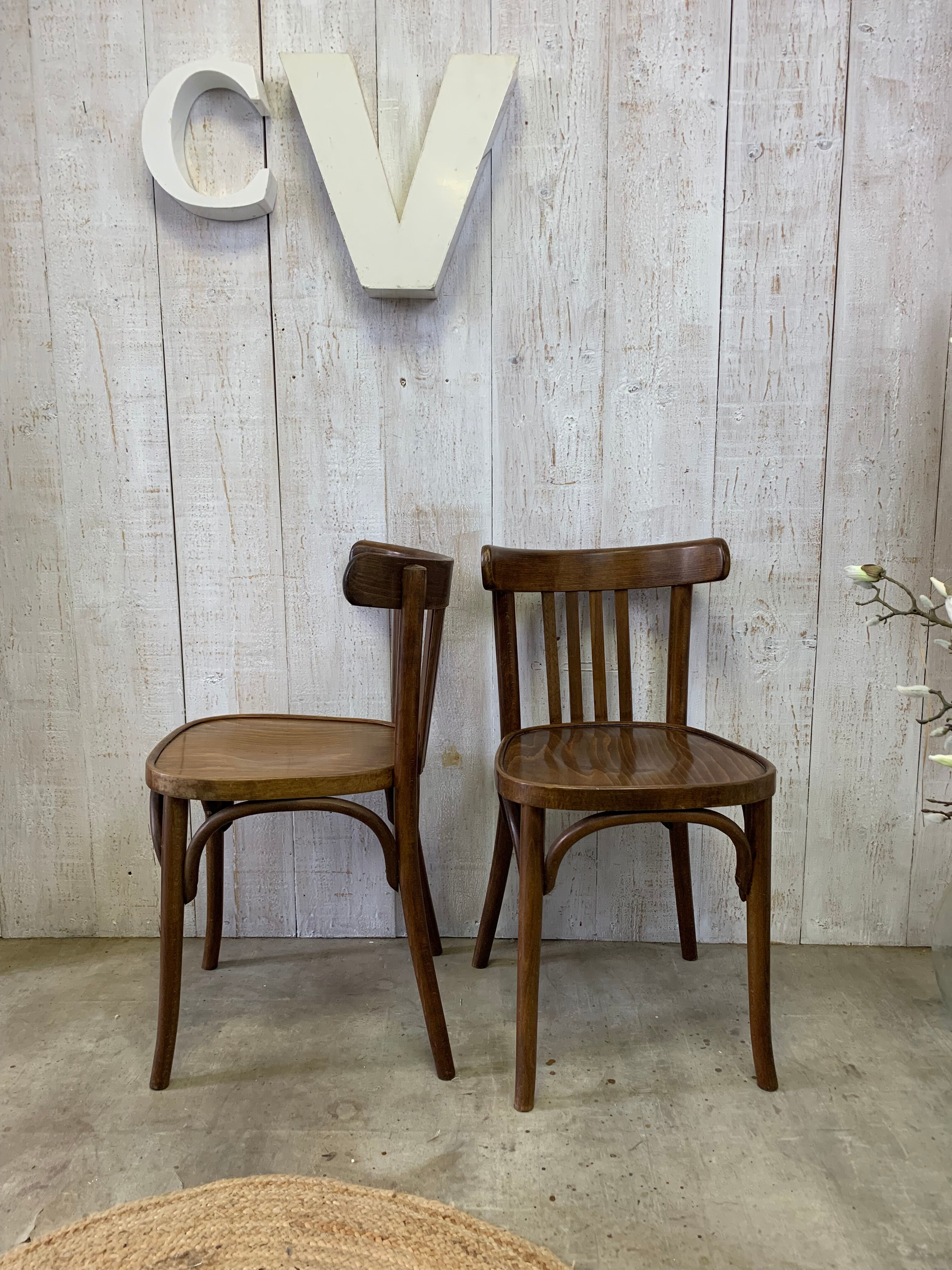 Pair of bistro chairs