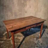 Antique French oak table, 19th century.