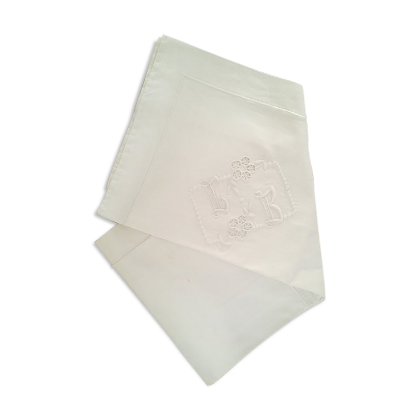 Embroidered pillowcase C B.