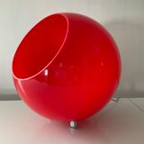 Red plexiglass lamp from the 80s