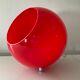 Lampe en plexiglas rouge des années 80