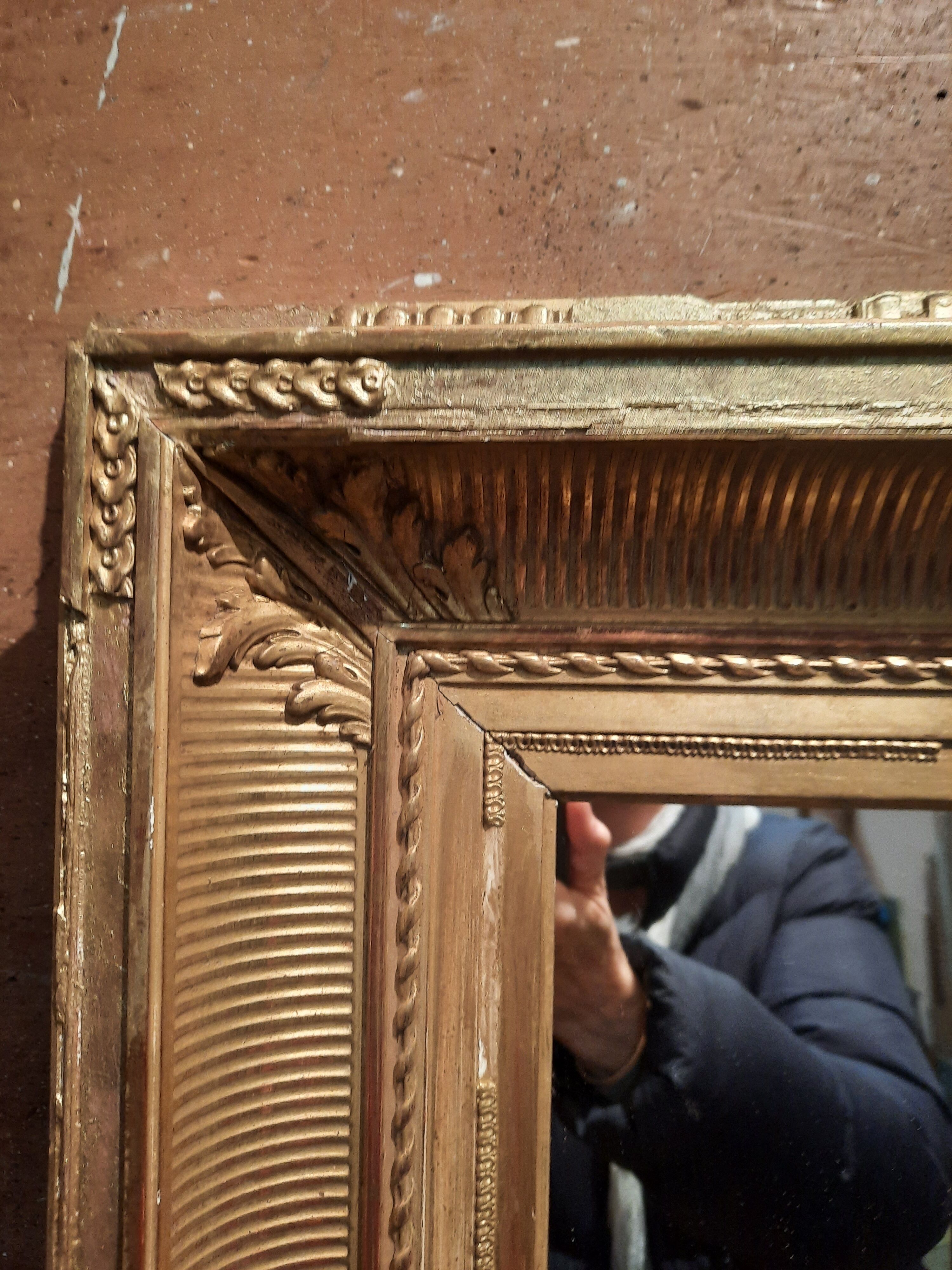 Gilded wood mirror 59x76cm