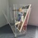 Vintage Roche Bobois plexiglass magazine door