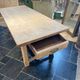 Solid oak farmhouse table