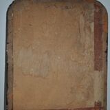 Mirror old wood blackened 36x43cm